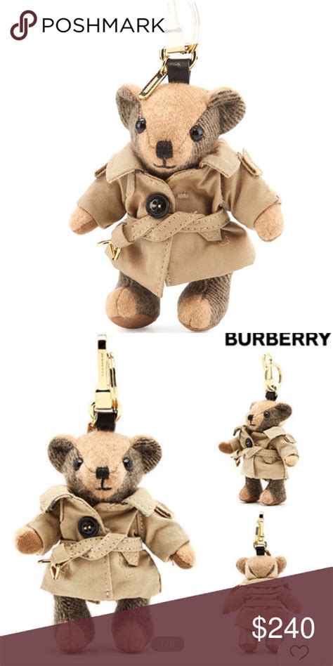 burberry bear keychain|burberry key holder wallet.